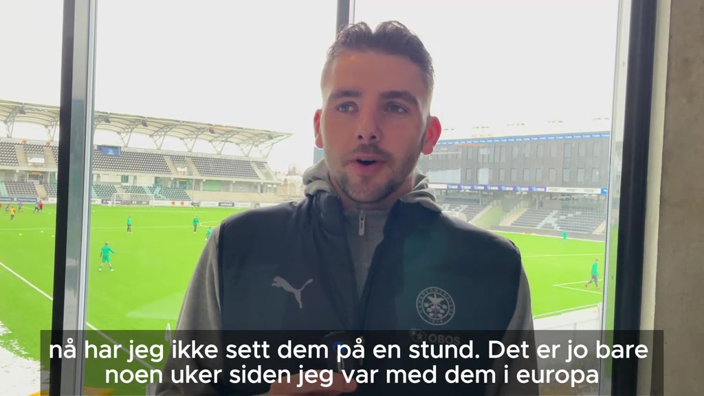 Niklas Ødegård før møtet med Molde 
